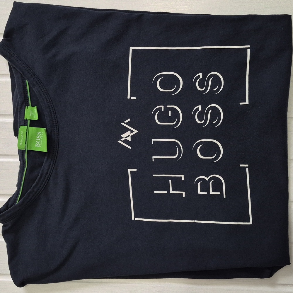 Hugo Boss Navy White Logo Luxury Tee 1 XXL